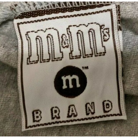 NWT M&Ms Adult 100% Cotton Gray Gym Shorts Size S - Picture 4 of 7